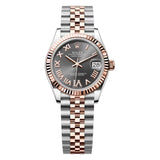 Rolex Datejust 31 278271-0030 Oystersteel and 18k Everose Gold Grey Roman Pavé VI Dial Jubilee Bracelet