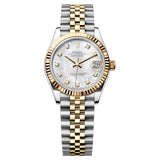 Rolex Datejust 31 278273-0028 Mother of Pearl Diamond Dial Fluted Bezel Jubilee Bracelet