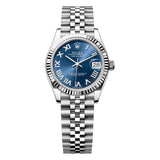 Rolex Datejust 31 278274-0034 Steel and 18K White Gold Blue Roman Dial Jubilee Bracelet