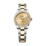 Rolex Datejust 31 278383RBR-0013 Champagne Dial Diamond Bezel Oyster Bracelet