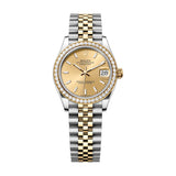 Rolex Datejust 31 278383RBR-0014 Champagne Dial Jubilee Bracelet Yellow Rolesor