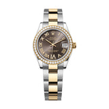 Rolex Datejust 31 278383RBR-0017 Dark Grey Diamond Dial Yellow Rolesor Oyster Bracelet
