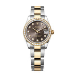 Rolex Datejust 31 278383RBR-0021 Dark Grey Diamond Dial Yellow Rolesor Oyster Bracelet