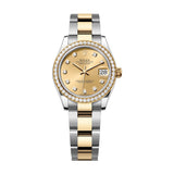 Rolex Datejust 31 278383RBR-0025 Champagne Diamond Dial Yellow Rolesor Oyster Bracelet