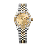 Rolex Datejust 31 278383RBR-0026 Champagne Diamond Dial Jubilee Bracelet Yellow Rolesor