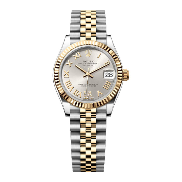 Rolex Datejust 31 278273-0004 Two-Tone Jubilee Silver Diamond Roman Numeral Dial