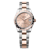 Rolex Datejust 31 278341RBR-0009 Rosé Dial Diamond-Set Bezel Oystersteel & Everose Gold