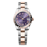 Rolex Datejust 31 278341RBR-0019 Everose Rolesor Aubergine Dial Ladies Watch