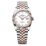 Rolex Datejust 36 126231-0015 White Roman Dial Steel and Rose Gold Jubilee Bracelet