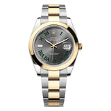 Rolex Datejust 41 126303-0019 Two-Tone Wimbledon Grey Green Roman Dial Oyster Bracelet
