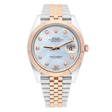 Rolex Datejust 41 126331 Steel and Everose Gold Mother of Pearl Diamond Dial