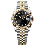 Rolex Datejust 41 126333-0006 Yellow Rolesor Jubilee Black Diamond Dial