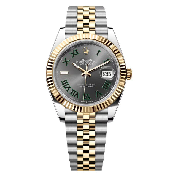 Rolex Datejust 41 126333-0020 Oystersteel and Yellow Gold Jubilee Grey Roman Dial