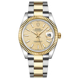 Rolex Datejust 41 126333-0021 Oystersteel and Yellow Gold Champagne Fluted Motif Dial