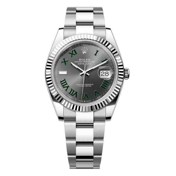 Rolex Datejust 41 126334-0021 Stainless Steel Wimbledon Roman Numeral Dial 2020