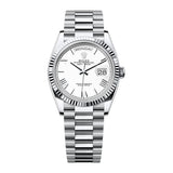 Rolex Day-Date 36 Ref. 128236-0017 Platinum White Roman Dial