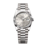 Rolex Day-Date 36 128239-0005 White Gold Silver Dial