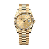 Rolex Day-Date 40 228238-0005 18K Yellow Gold Champagne Diamond Dial President Bracelet