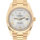 Rolex Day-Date 40 228238-0002 Yellow Gold Silver Roman Numeral Dial 40mm