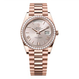 Rolex Day-Date 40 228345RBR-0008 Sundust Dial Everose Gold Diamond Bezel Watch 2024