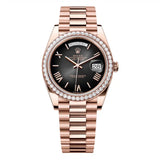 Rolex Day-Date 40 228345RBR-0025 Slate Ombré Dial Diamond Bezel Everose Gold