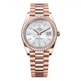 Rolex Day-Date 40 228345RBR-0026 Rose Gold Mother of Pearl Diamond Dial and Diamond Bezel 2024