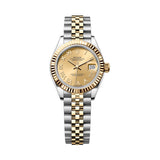 Rolex Lady-Datejust 279173-0009 28mm Yellow Rolesor Champagne Roman Dial Jubilee Bracelet