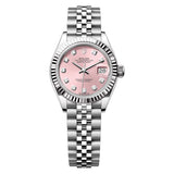 Rolex Datejust 28 279174-0003 White Rolesor Jubilee Bracelet Pink Diamond Dial