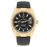 Rolex Sky-Dweller 336238-0002 42mm Yellow Gold Black Dial Oysterflex