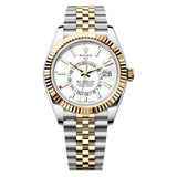 Rolex Sky-Dweller 336933-0006 42mm Two-Tone Jubilee Bracelet White Dial