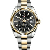 Rolex Sky-Dweller 326933 42mm Black Dial Stainless Steel and Yellow Gold Oyster Bracelet Watch 2022