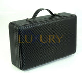Transformer Watch Briefcase in Black Carbon Fiber PU Leather