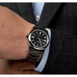 Rolex Oyster Perpetual 114300 Black Dial Black PVD/DLC Coated Steel Bracelet Watch