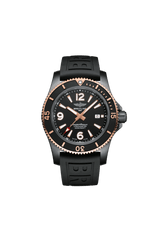 Breitling Superocean Automatic 46 Black Steel U17368221B1S1 DLC-Coated Stainless Steel and 18K Red Gold Black Dial