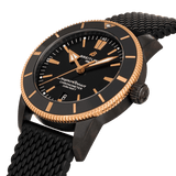 Breitling Superocean Heritage B20 Automatic 44 Beverly Hills Limited Edition UB20303A1B1S1 DLC Steel and 18k Red Gold Black Dial