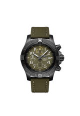 Breitling Avenger Chronograph 45 Night Mission V13317101L1X1 Black DLC Titanium 45mm Green Dial