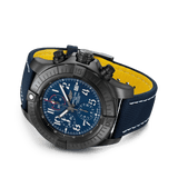 Breitling Super Avenger Chronograph 48 Night Mission V13375101C1X2 Black DLC Titanium 48mm Blue Dial
