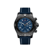Breitling Super Avenger Chronograph 48 Night Mission V13375101C1X2 Black DLC Titanium 48mm Blue Dial