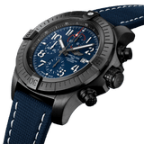 Breitling Super Avenger Chronograph 48 Night Mission V13375101C1X2 Black DLC Titanium 48mm Blue Dial