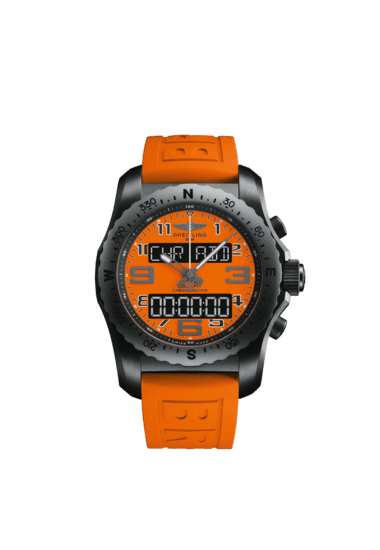Breitling Cockpit B50 Orbiter Limited Edition VB50106A1O1S1 46mm DLC-Coated Titanium Orange Dial