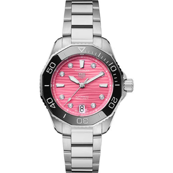 Tag Heuer Aquaracer Professional 300 WBP231J.BA0618 36mm Stainless Steel Pink Diamond Dial