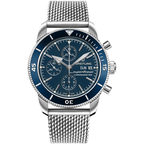 Breitling Superocean Héritage II Chronograph A13313161C1A1 44mm Stainless Steel Blue Dial