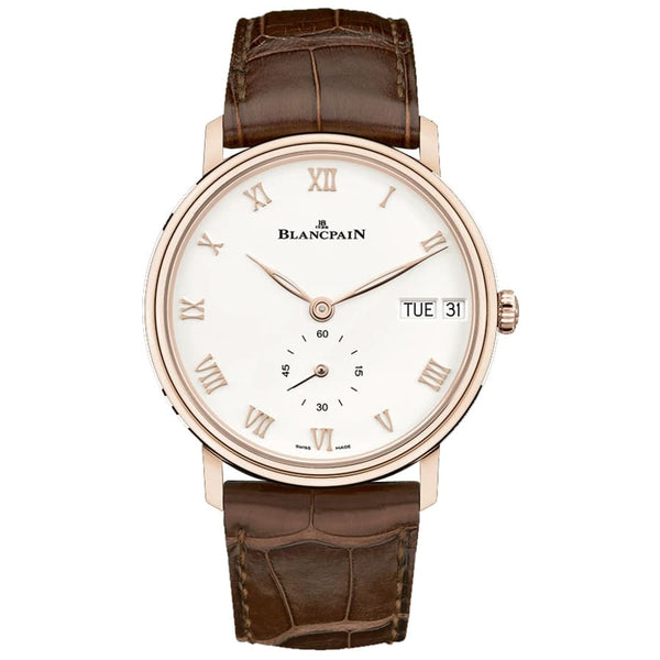 Blancpain Villeret Jour Date 6652-3642-55B Rose Gold 40mm Brown Alligator Strap