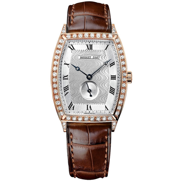 Breguet Héritage 3661BR/12/984.DD00 Rose Gold Tonneau 35mm with Brown Leather Strap
