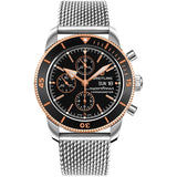 Breitling Superocean Héritage U13313121B1A1 44mm Steel & Rose Gold Black Dial Watch