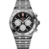 Breitling Chronomat B01 42 AB0134101B1A1 Stainless Steel Watch with Black Dial