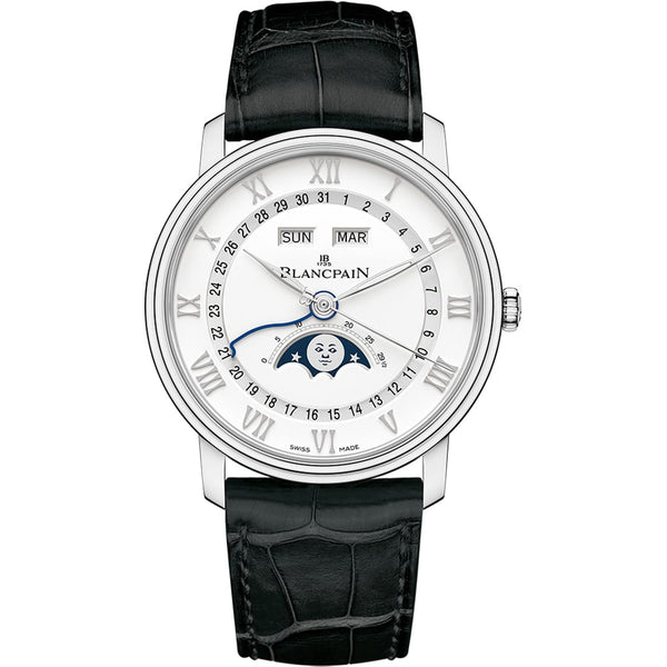 Blancpain Villeret Ultra-Slim Moonphase Complete Calendar 40mm Stainless Steel Ref. 6654A-1127-55B