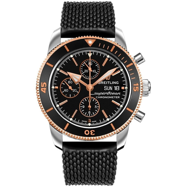Breitling Superocean Héritage II Chronograph U13313121B1S1 44mm Steel and Rose Gold Black Dial