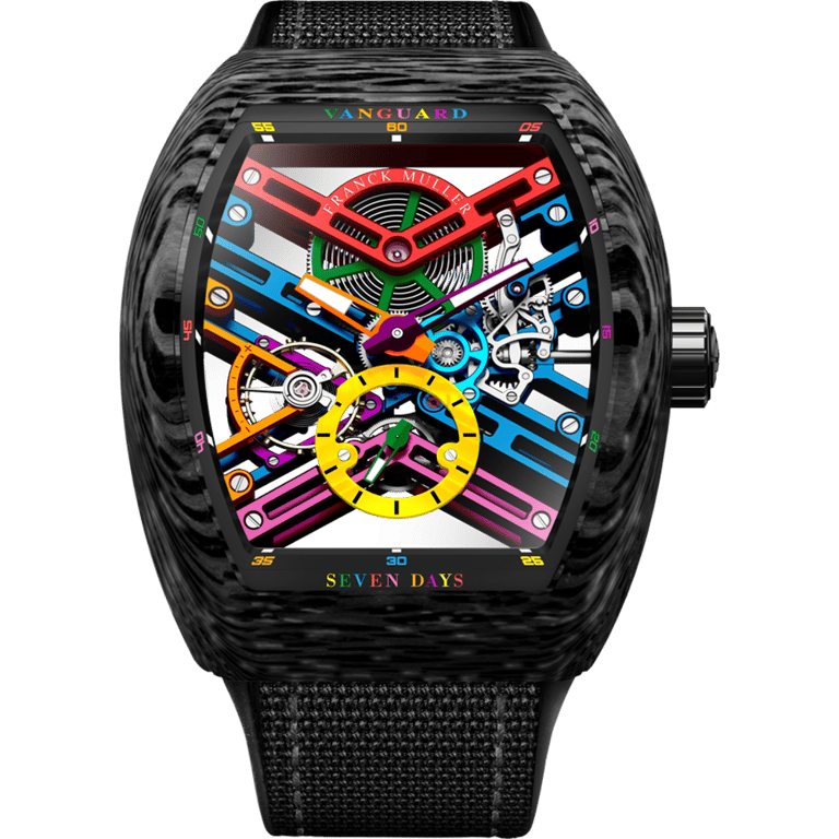 Franck Muller Vanguard V45 Seven Days | V 45 S6 SQT COL DRM CARBONE NR (NR)