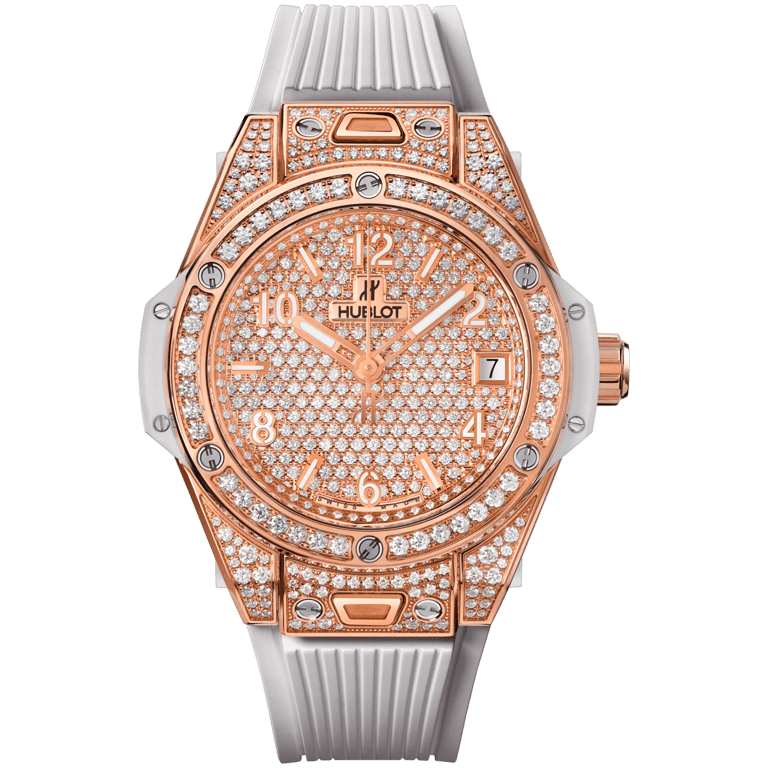 Hublot Big Bang One Click King Gold White Full Pavé 39mm | 465.OE.9010.RW.1604